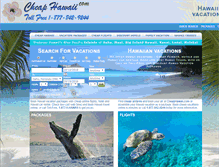 Tablet Screenshot of cheaphawaii.com
